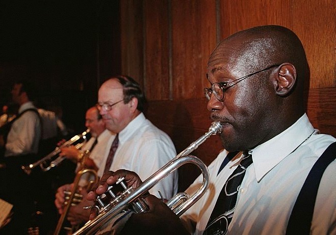 Cam Cross (foreground), Dick Toof, Jack Phipps 
